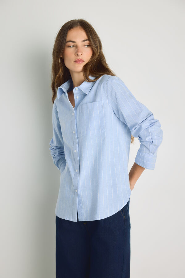 Milano Camisa oxford Azul indigo