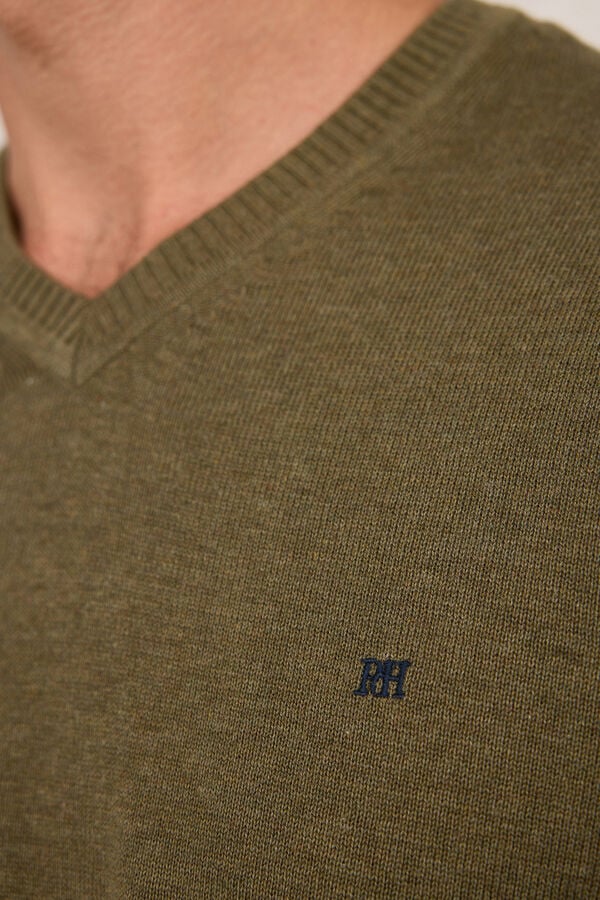 Pedro del Hierro Camisola básica Peak Cáqui escuro