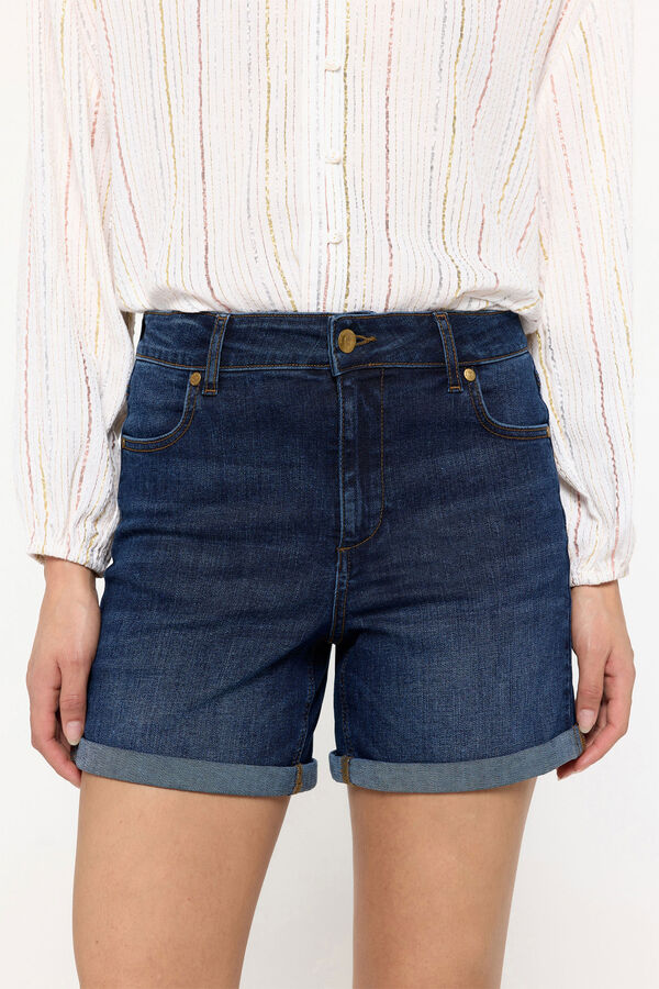 Milano Bermuda curta denim Azul