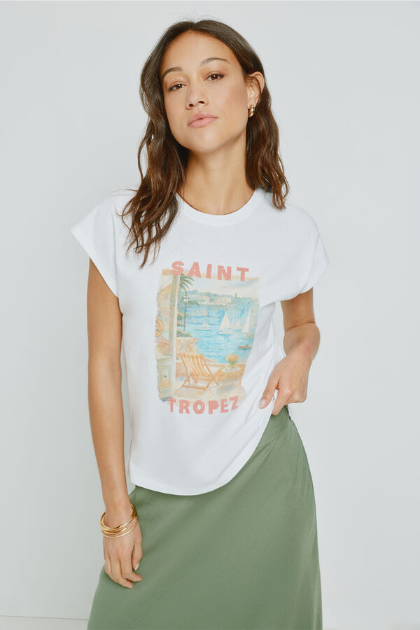 Milano Camiseta estampada manga corta Blanco