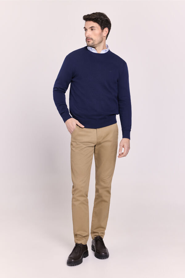 Milano Jersey cuello caja Navy