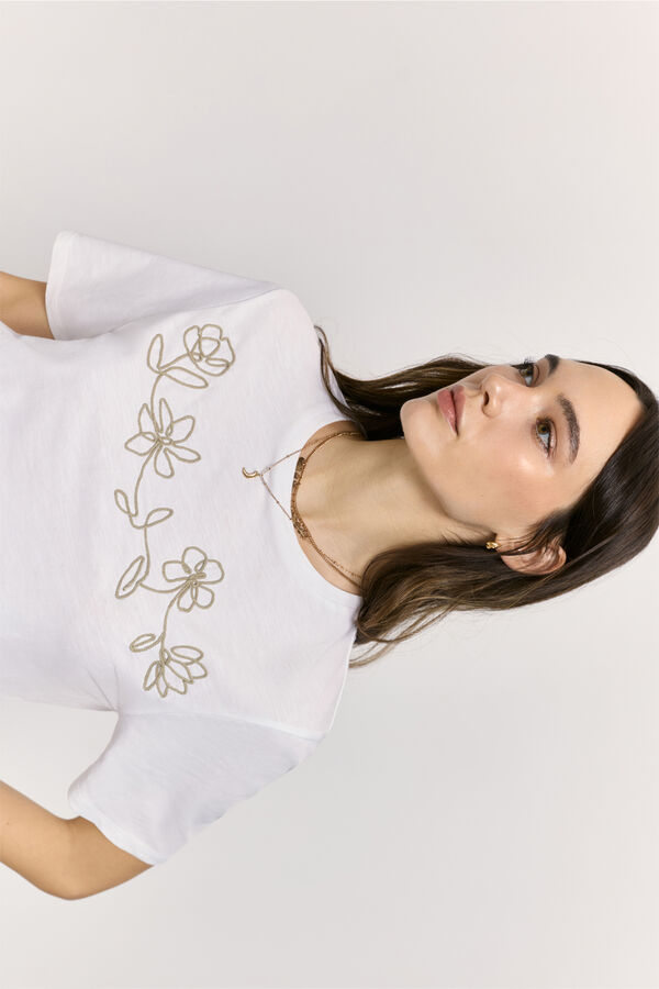 Milano T-shirt manga curta Branco