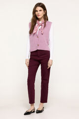 Milano Cal&ccedil;a com cinco bolsos Bordeaux