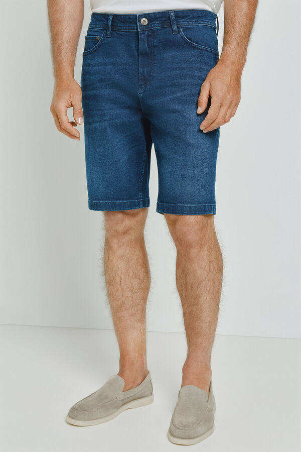 Milano Bermuda jeans regular fit Marinho
