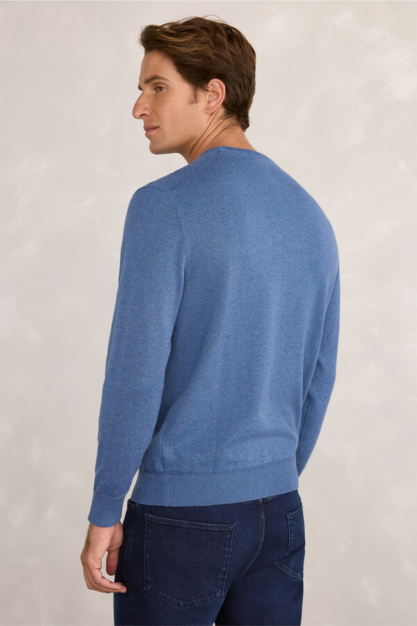 Milano Jersey Básico Redondo Azul