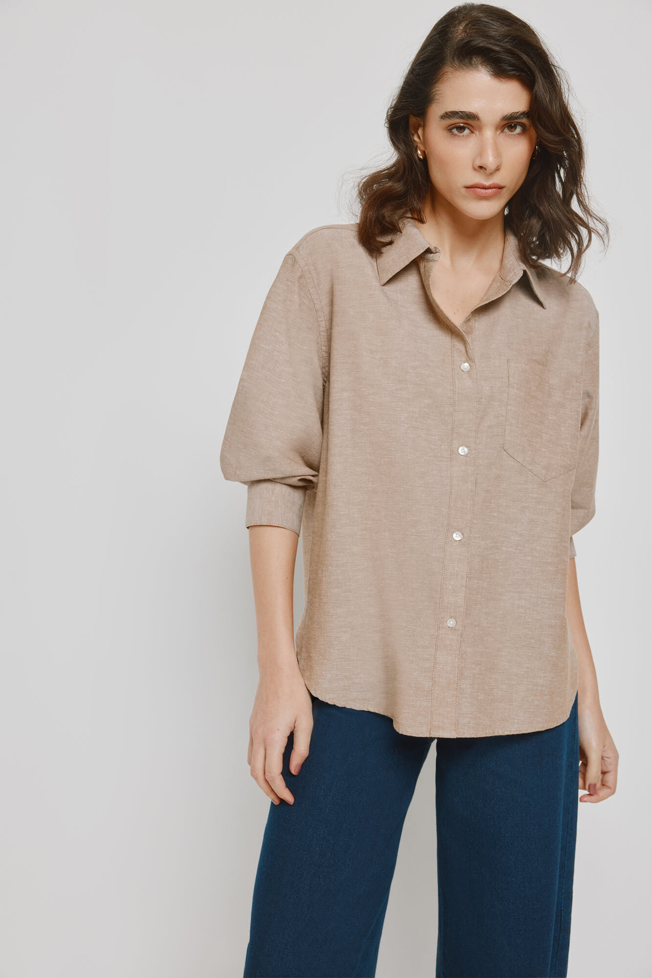 Milano Camisa gola camiseira