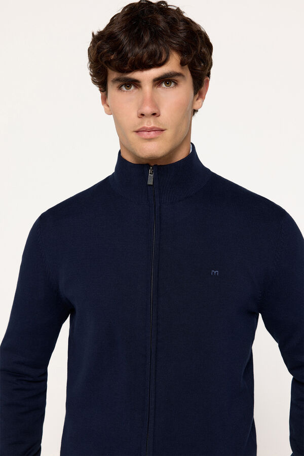 Milano Chaqueta Punto Cremallera Navy