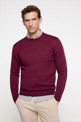 Milano Camisola gola caixa galga grossa Vinho