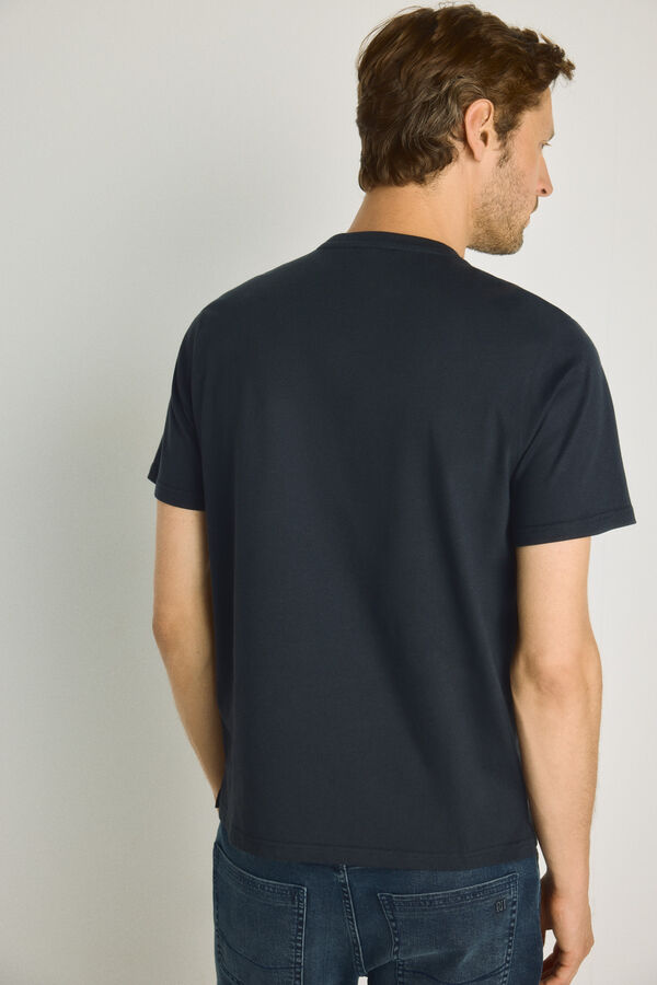 Pedro del Hierro T-shirt de manga curta estampada Marinho