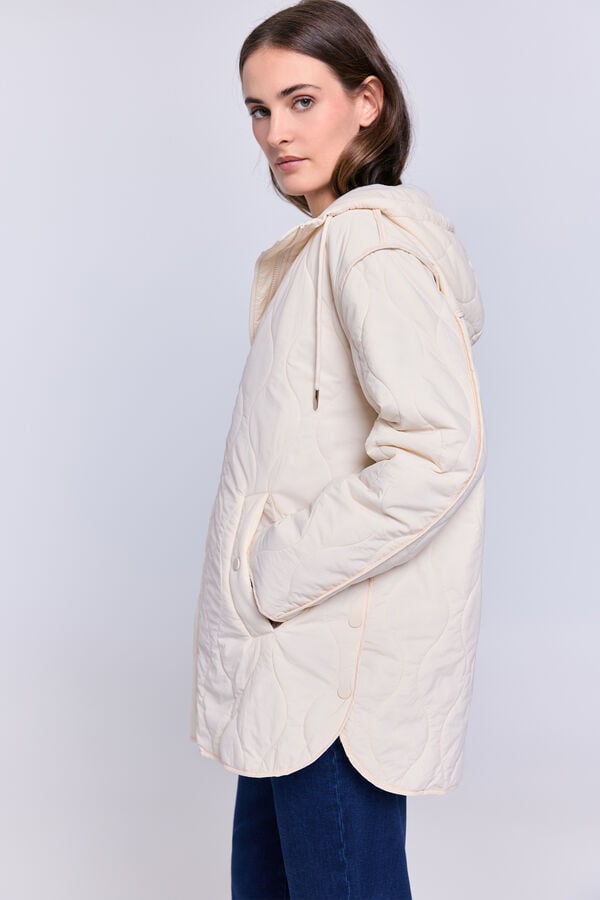 Milano Chaqueta acolchada  con capucha Beige
