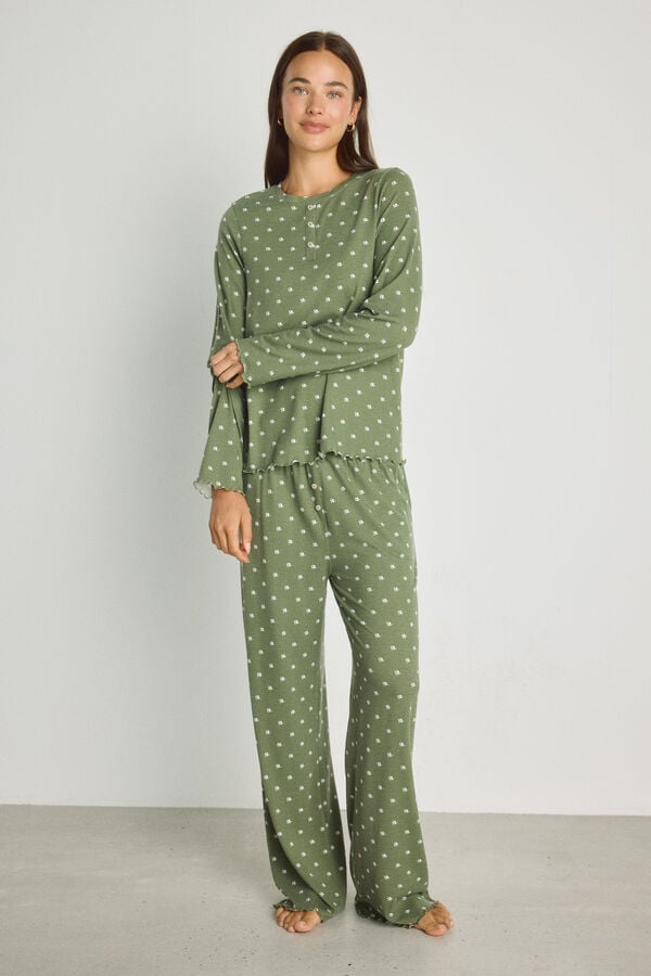 Milano Pijama estampado Cinza medio