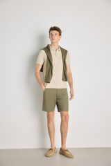 Pedro del Hierro Bermuda lisa Kaki