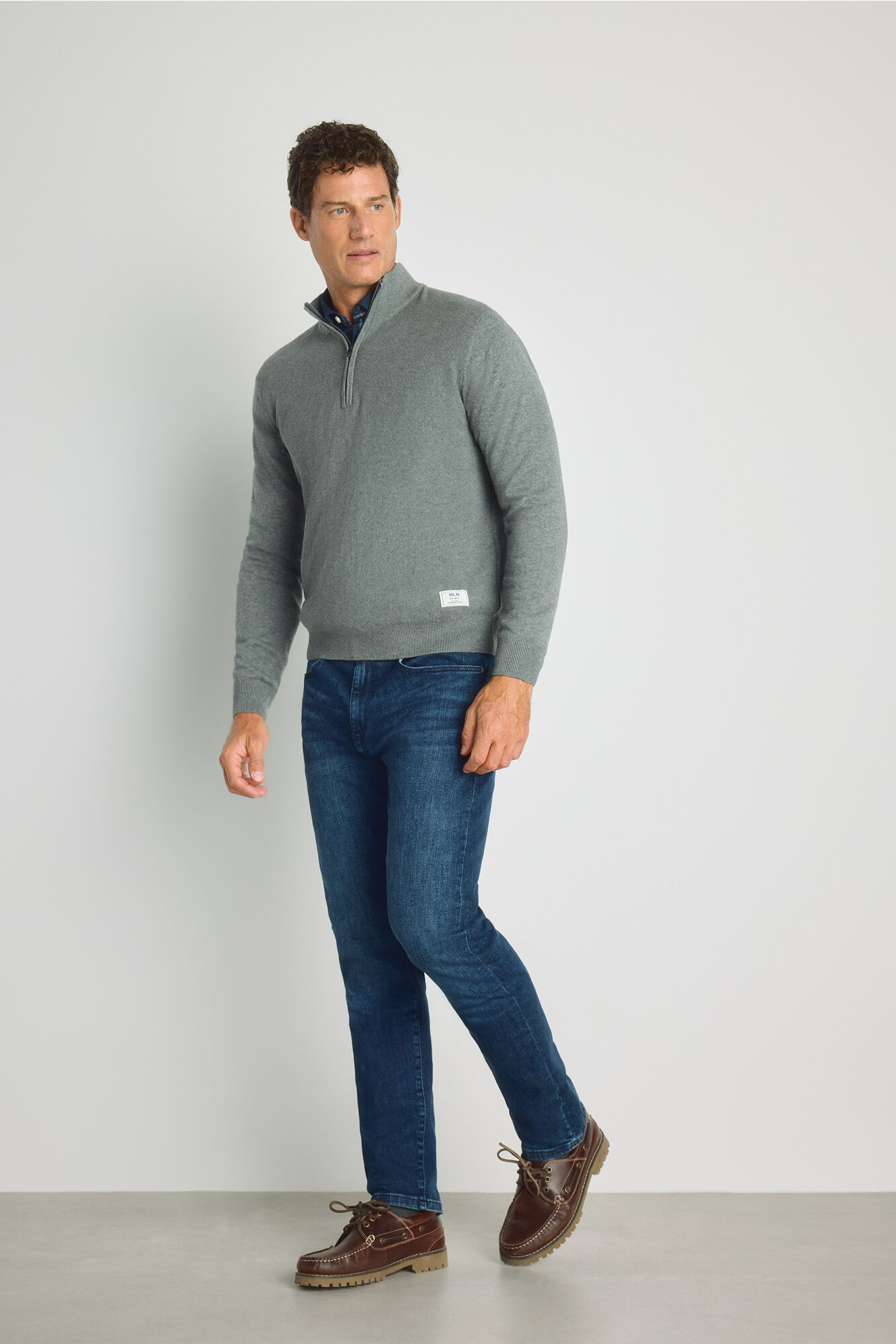 Milano Jersey semicisne cremallera