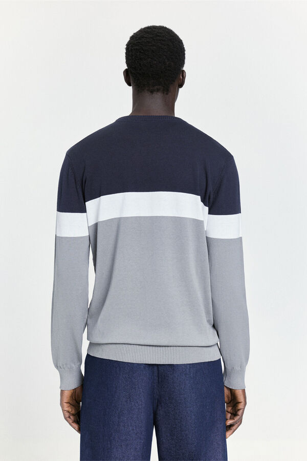 Springfield Jersey fantas&iacute;a cuello caja Cinza claro