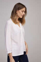 Milano Camisa fluida. Marfil