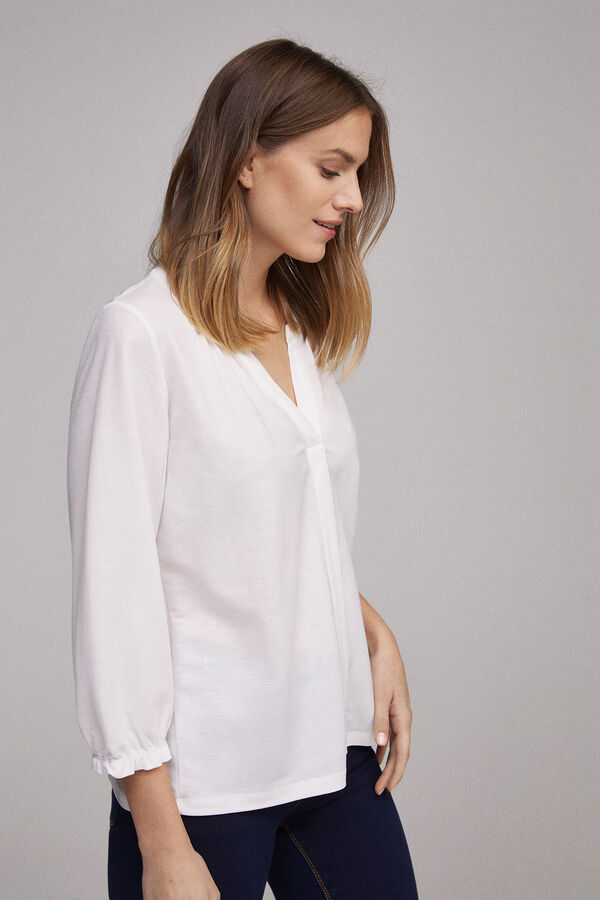 Milano Camisa fluida. Marfil