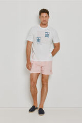 Pedro del Hierro Fato de banho &agrave;s riscas Rosa