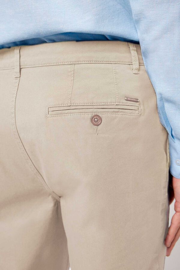 Fifty Outlet Pantalón Chino Liso Marfil