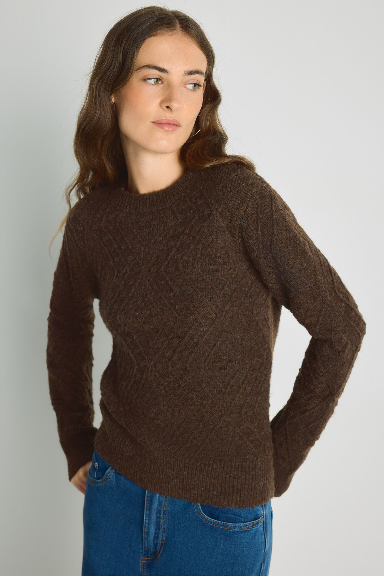 Milano Camisola gola redonda com estrutura