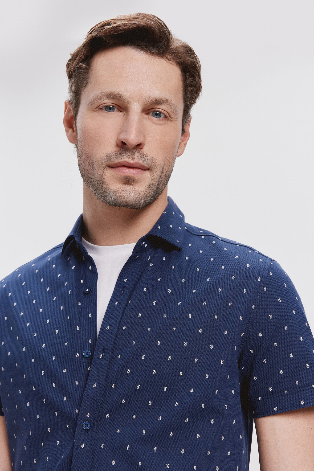 Milano Camisa Piqu&eacute; estampada