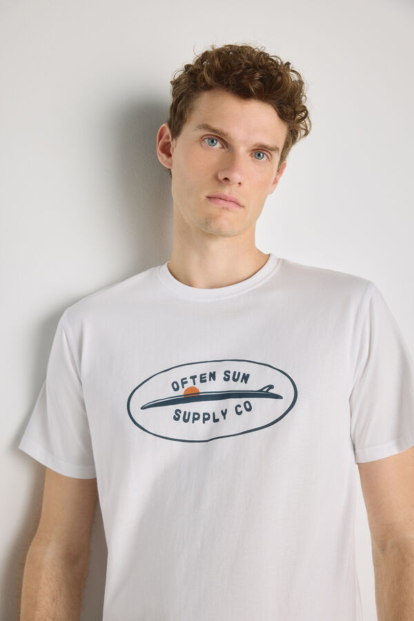 Springfield T-shirt de manga curta Branco