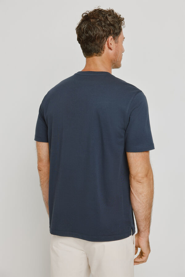 Pedro del Hierro T-shirt de manga curta estampada Marinho