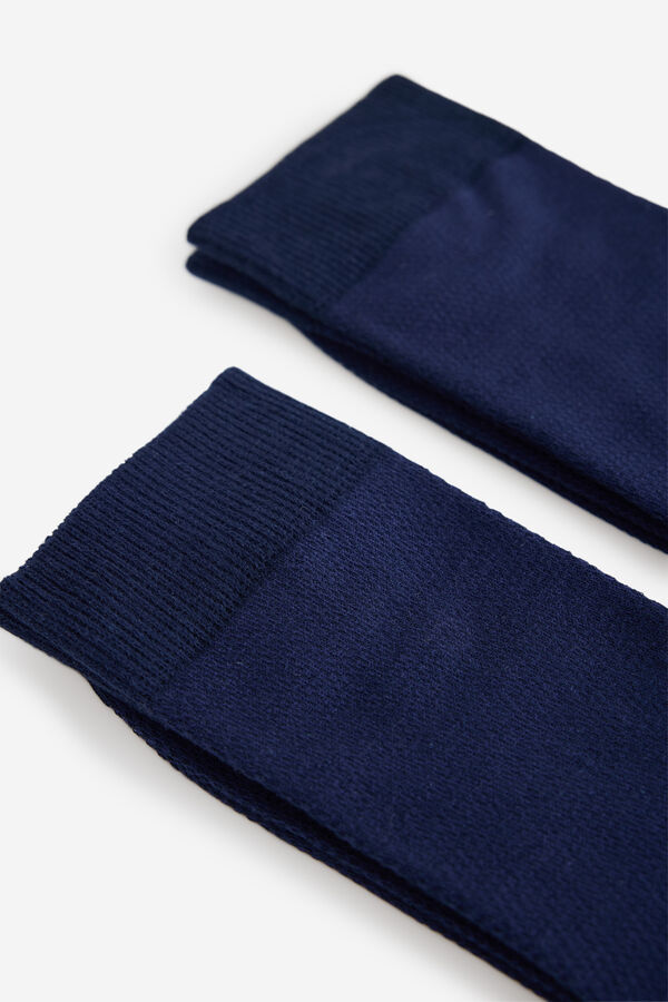 Milano Meias b&aacute;sicos estruturadas Marinho