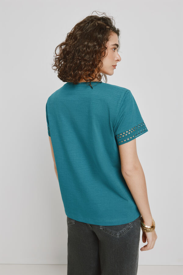 Milano T-shirt de manga curta Azul