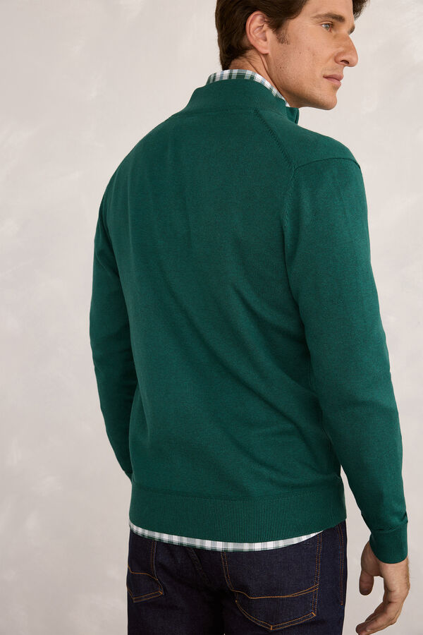 Pedro del Hierro Cardigan Cremallera Logo Botella