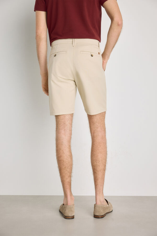 Pedro del Hierro Bermuda lisa Beige