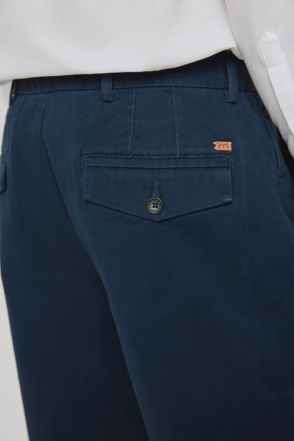 Milano Cal&ccedil;as chino tapered Marinho