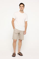 Springfield Bermuda b&aacute;sica lisa Springfield Bege