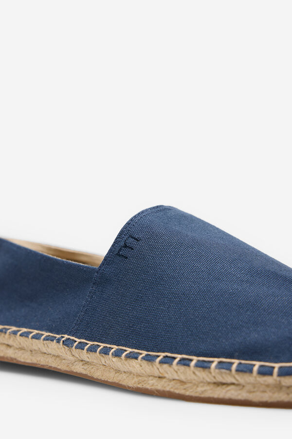 Milano Alpercatas com sola de esparto. Azul