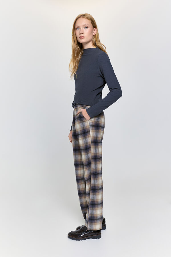 Milano Camisola com efeito veludo cotel&ecirc; de soft touch Cinzento oscuro