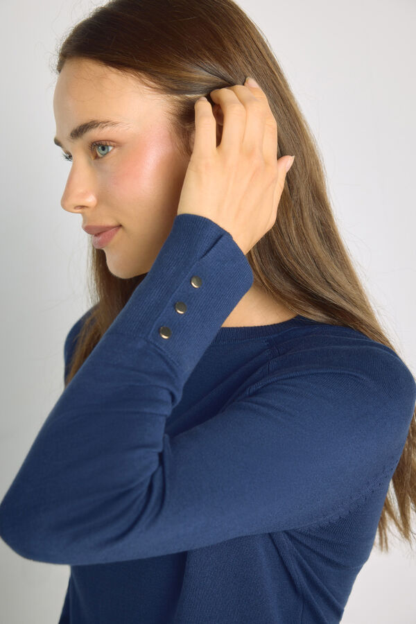 Milano Jersey cuello redondo Navy