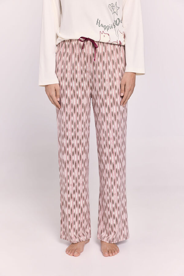 Milano Pijama estampado Bege