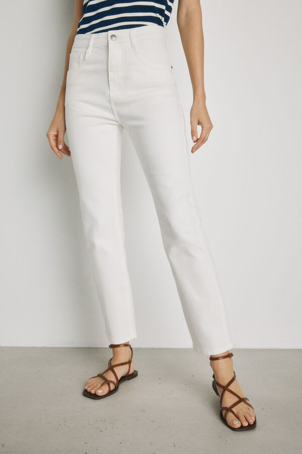 Milano Pantal&oacute;n denim color Blanco
