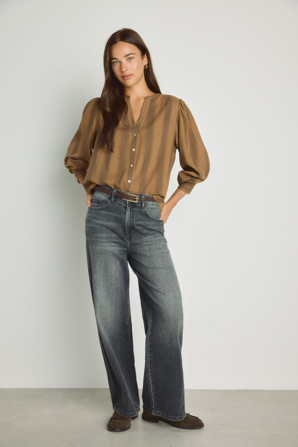 Milano Blusa de manga comprida Bege