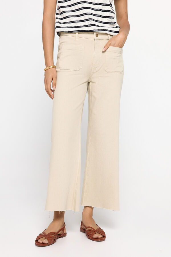 Fifty Outlet Pantalón culotte Beige