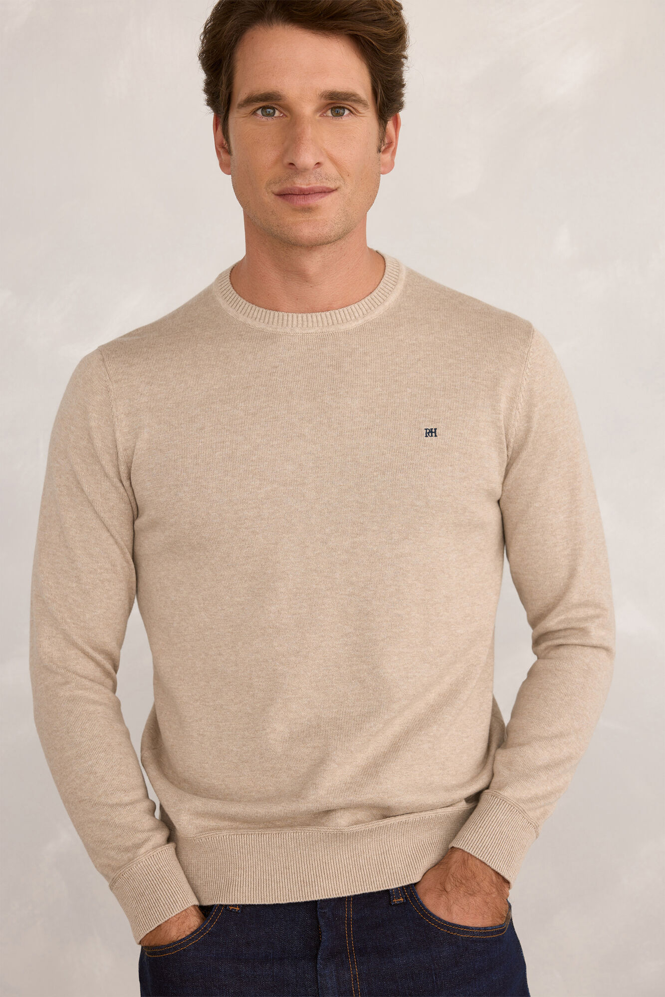 Pedro del Hierro Camisola b&aacute;sico redondo