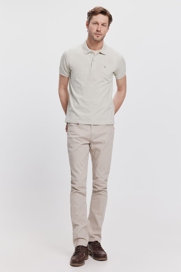 Milano Polo B&aacute;sico Milano Kaki Claro