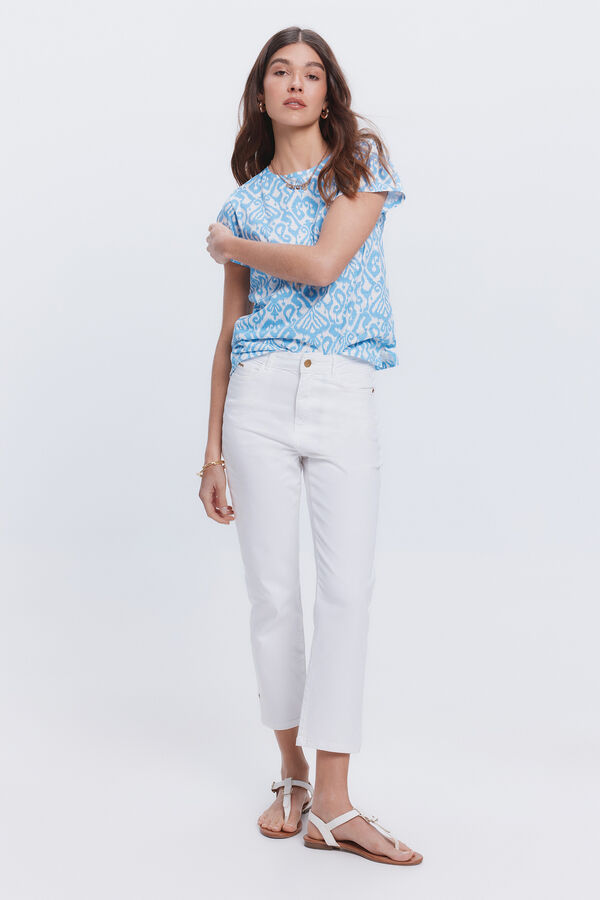 Milano T-shirt estampado manga curta Multicolor