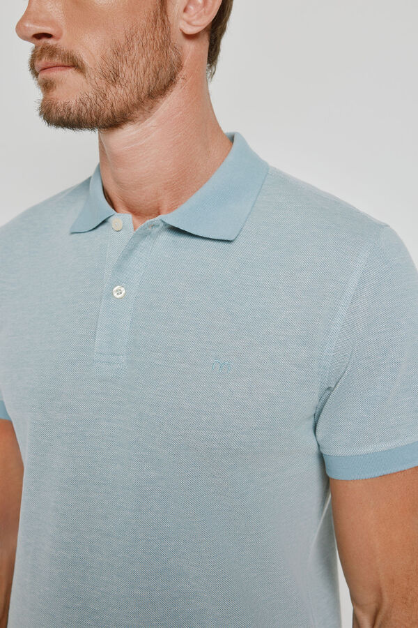 Milano Polo de manga curta Azul