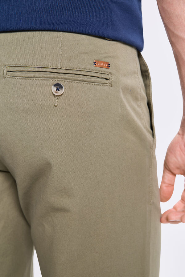 Milano Pantalón Chino Comfort Cáqui escuro