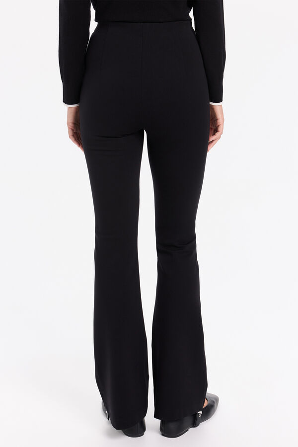 Milano Calça elásticas boca de sino Preto