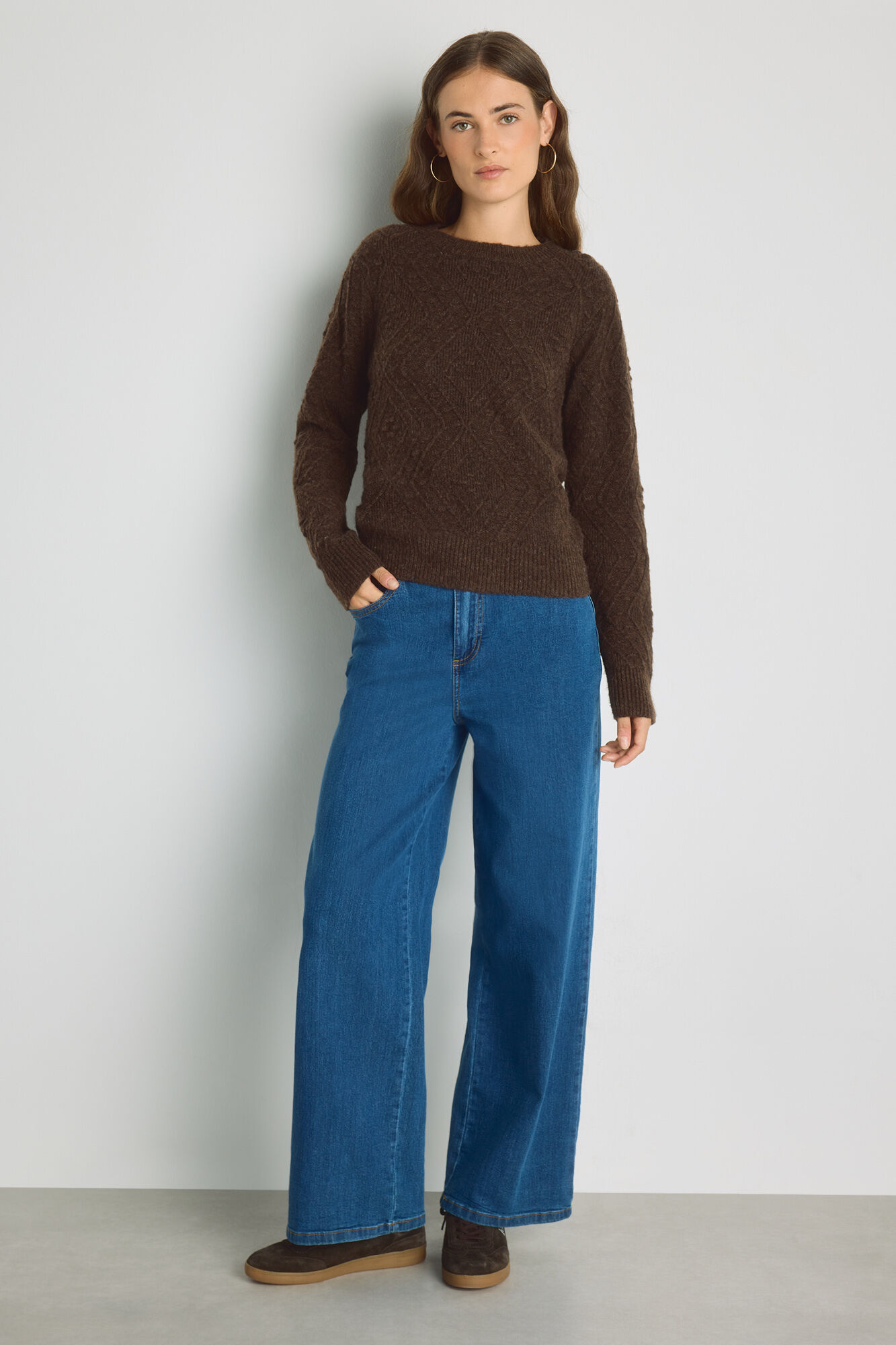 Milano Camisola gola redonda com estrutura