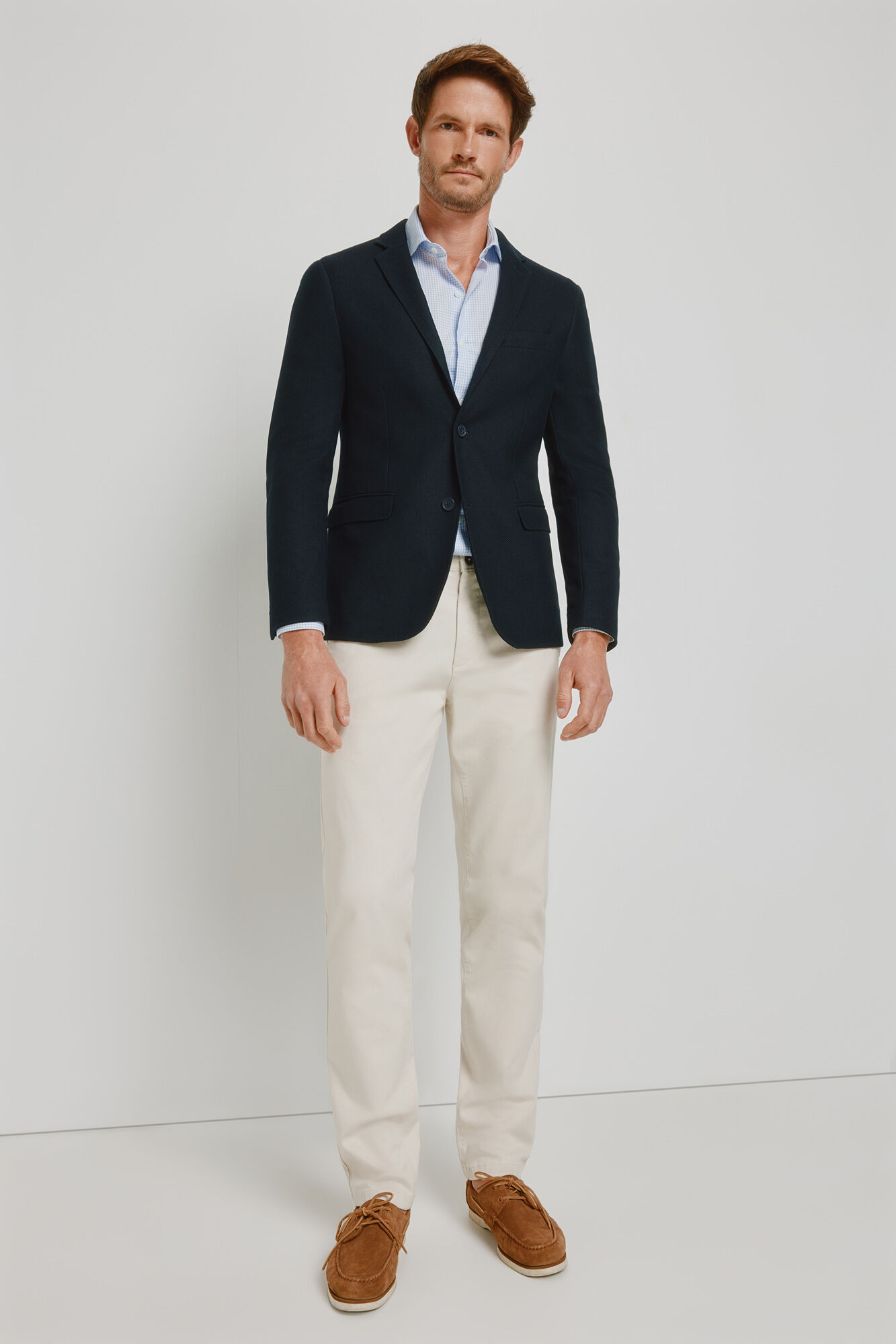 Milano Blazer de malha com estrutura