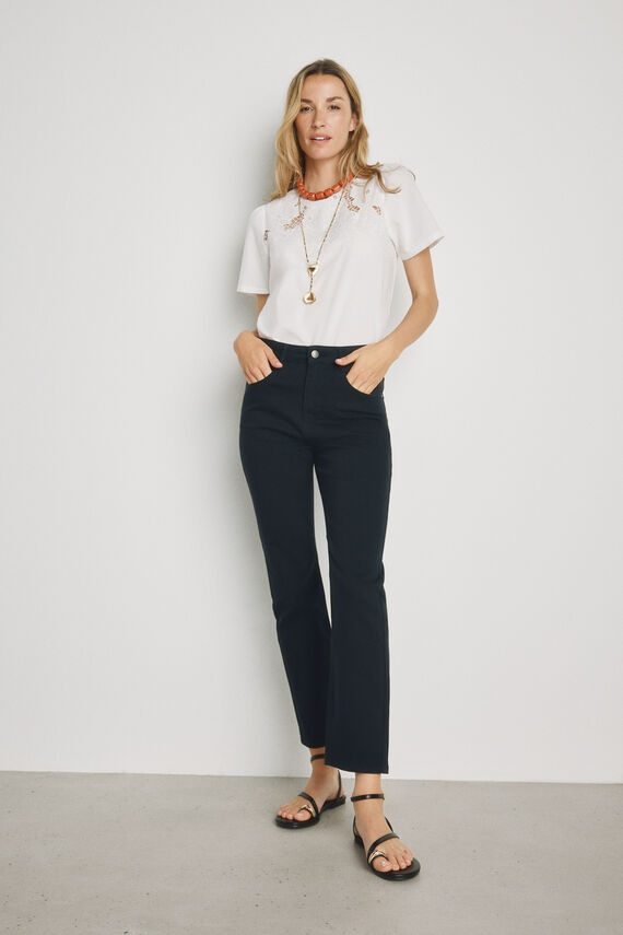 Pantalón denim color