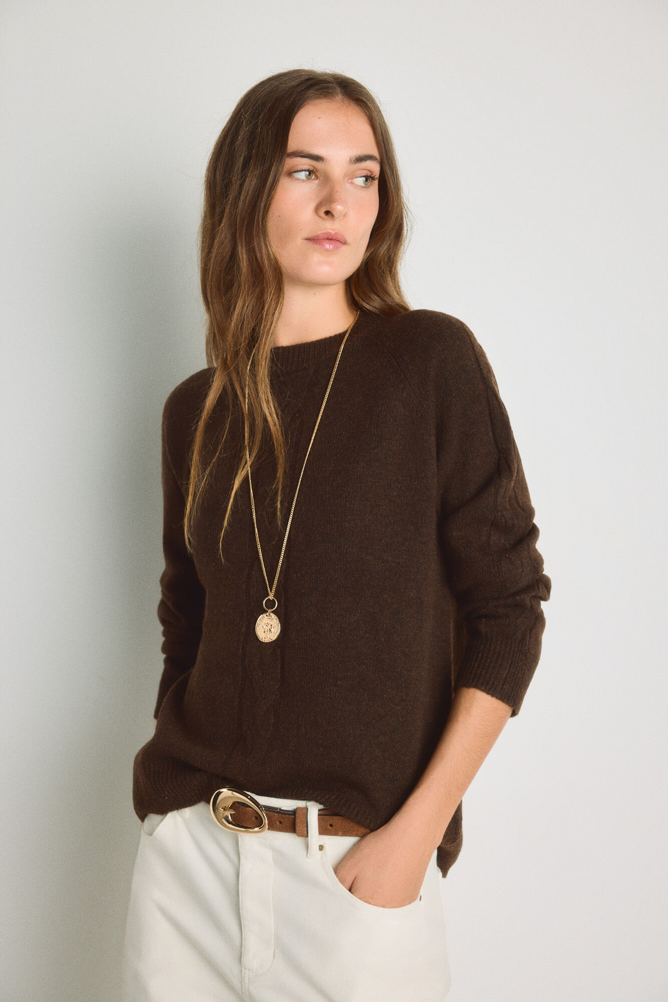 Milano Camisola gola redonda com estrutura