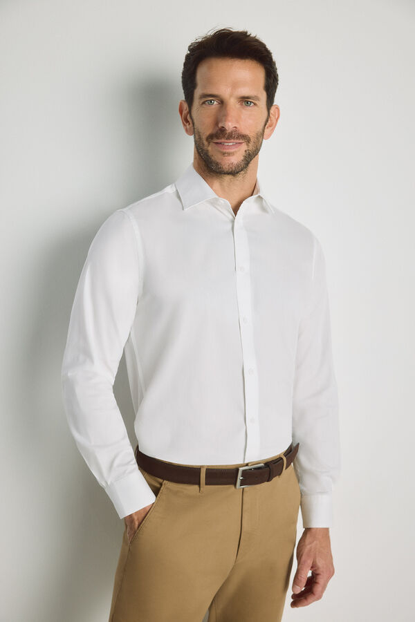 Milano Camisa de manga comprida Branco
